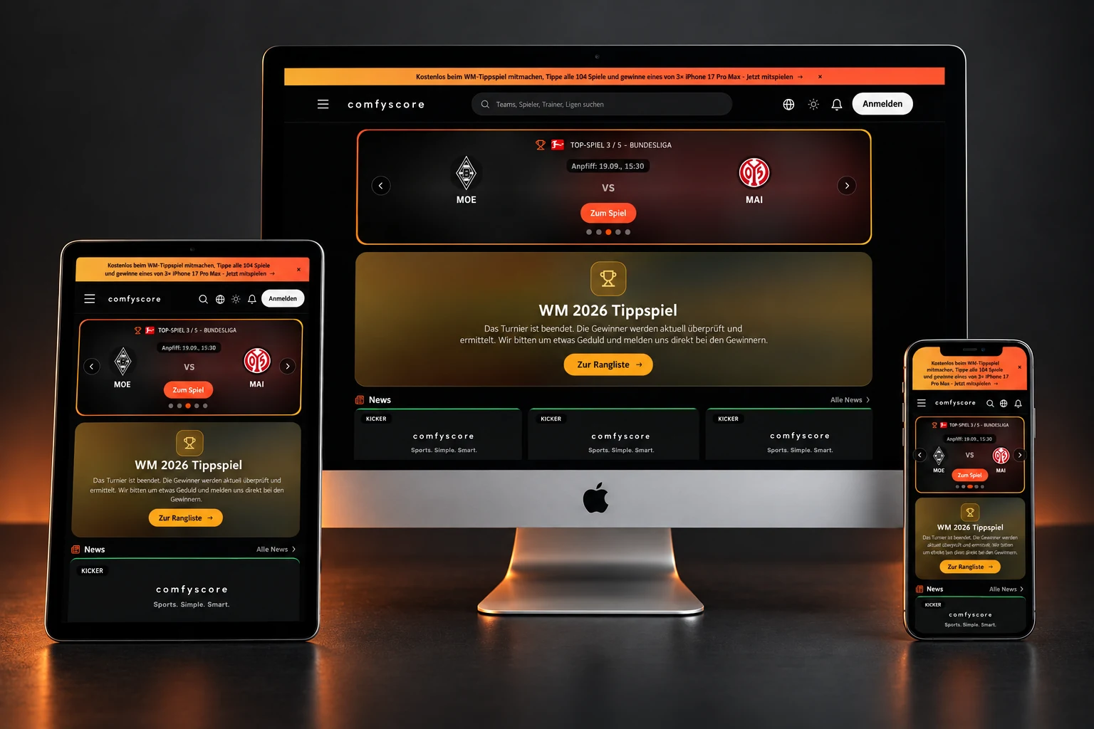 Comfyscore: Website & Dashboard