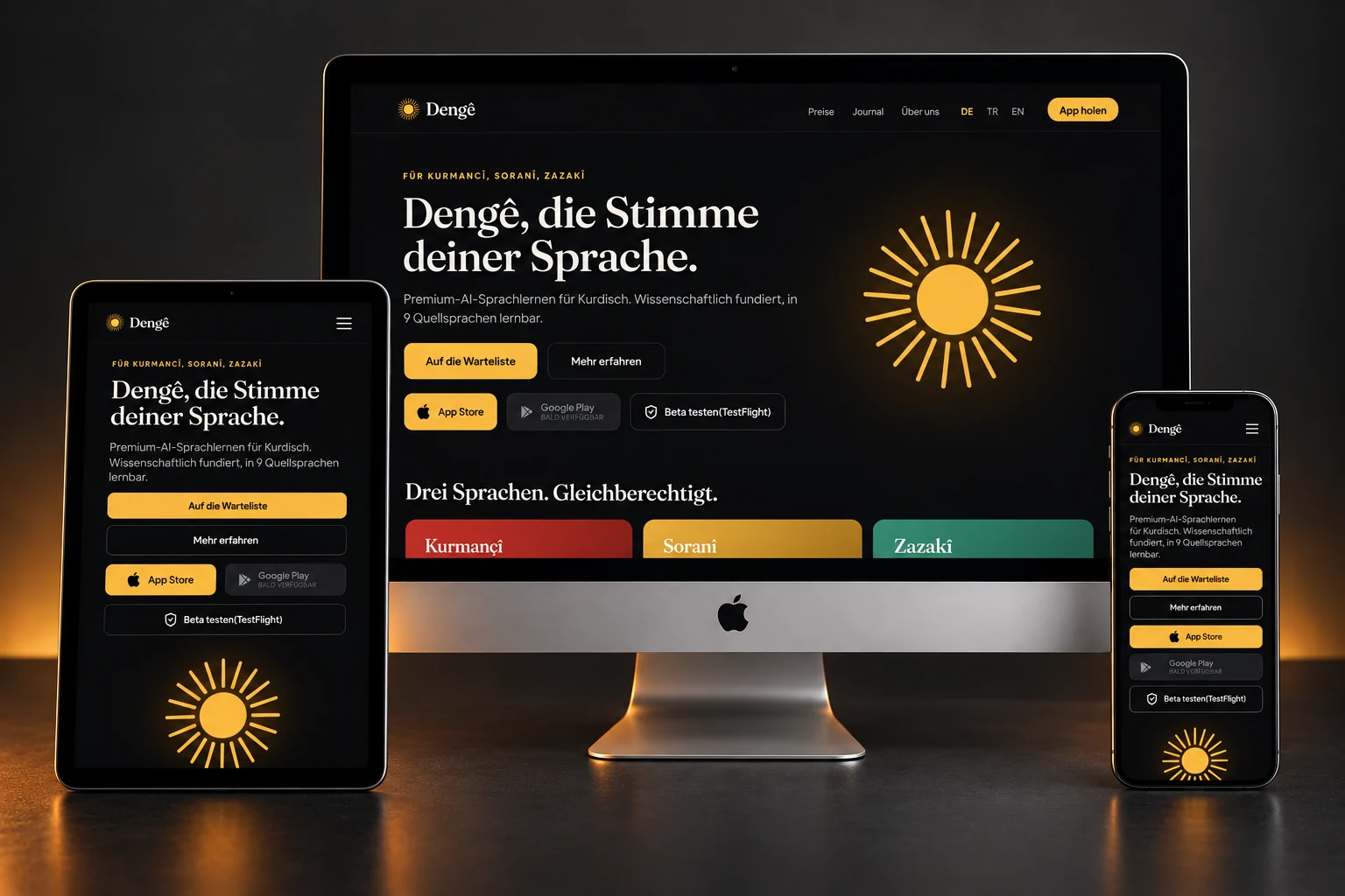 Dengê: Sprachlernplattform