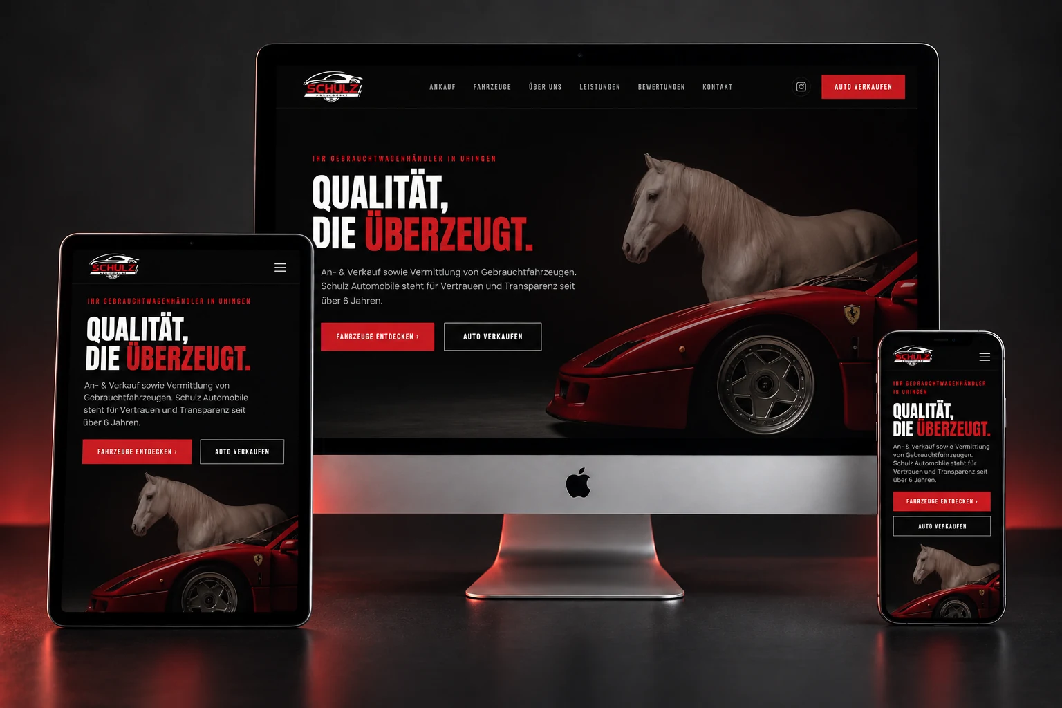 Schulz Automobile: Webdesign